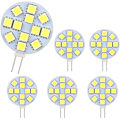 Pikkukuva 1 / 4: 2w G4 LED-lamppu, AC/DC12-24v, 200lm lämmin valkoinen 3000k, 12x 5050smd, 20w halogeenilamppu vastaava, himmennettävä, G4 LED-pyöreä lamppu kaapin valoon