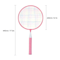 Miniatyrbild 3 av 5: Badmintonset för barn, 2 badmintonracketar, 4 fjäderbollar, 1 skumboll för inomhus- och utomhussporter