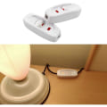 Miniatyrbilde 4 av 4: 2-pak Ac 250v 10a Inline På/av Vippebryter Skrivebordslampe Kabelbryter Med Hvit Led-indikator