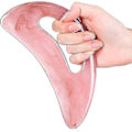 Pikkukuva 1 / 5: Gua Sha -hierontaväline kahvalla (hartsi) Suurempi Gua Sha -työkalu selän, niskan, kasvojen, jalkojen hierontaan, imusolmukkeiden tyhjentämiseen, selluliitin poistamiseen
