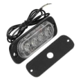 Pikkukuva 3 / 5: 4 Led 12-24v Auton Ajoneuvon Kuorma-auton Strobe-vilkku Sivuvaroitus Varoituslamppu