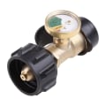 Miniatyrbillede 1 af 5: Universal BBQ Gas Propane Trykmåler i Messing til Tank RV Trykmåler Niveauindikator Adapter Lækagesensor Gas Måler