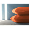 Miniatyrbild 3 av 5: 100% bomullskuddfodral 60x60cm 2-pack 100% Puro bomull rektangulärt kuddfodral med spänne - Orange