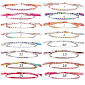 Miniatyrbild 3 av 5: Flätad Armband, Färgglada Handgjorda String Wrap Armband, Justerbara, Armband Handgjorda Vänskapsarmband Flerfärgade