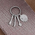 Miniatyrbillede 3 af 3: Redskaber nøglering køkken gaffel ske nøglering vedhæng nøgle ring dekoration Kreative køkken gadgets nøglering Mors dag gave(4stk)