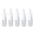 Pikkukuva 1 / 3: 5 kpl 10 ml Kannettavia Nenäsumutinpulloja Nuhan Hoitoon Täytettäviä Hienoja Sumutinpulloja (10 ml Läpinäkyvä Litteä Olkapääpullo + 18r Suora Injektio