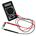 Miniatyrbild 4 av 5: Professionell Dt832 Digital Multimeter Lcd För Dc Ac Voltmeter Ammeter Ohm Tester（Svart）