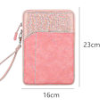 Miniatyrbillede 2 af 5: 8 tommer tablet sleeve etui kompatibel med Samsung Ipad tablet læder etui liner taske anti-fald beskyttende cover（Pink-8 tommer）