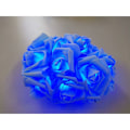 Miniatyrbild 4 av 4: Batteridrivna LED-rosljussträng för bröllop, fest, födelsedag, festival, inomhus- eller utomhusdekoration (blå ros, blått ljus, 2 m) - 20 LED-lampor