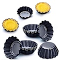 Miniatyrbilde 1 av 5: Egg Tart Former 12 stk, Mini Tart Pan For Baking, Aluminium Former Former
