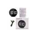 Miniatyrbild 5 av 5: Digital väckarklocka LED digitalklocka digital väckarklocka temperatur/2 larm/12/24 timmar/USB-laddningsport (svart) CHAM
