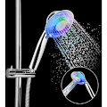 Miniatyrbild 4 av 5: LED-duschhuvud handdusch med 7 färger duschhuvud - grovt vattenflöde