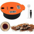 Miniatyrbild 1 av 5: BF Kaffeepads Wiederverwendbarer Kaffeefilter Nachfüllbarer Kaffeepad aus Kunststoff mit Löffel für Bosch Tassimo Kaffeemaschine 180ml