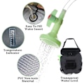 Miniatyrbilde 4 av 5: Utendørs solcelledusjpose, badepose, campingdusjpose, vannbag for lagring av vann, bærbar dusjpose, 20 l badepose for strand, svømming, reiser, fotturer