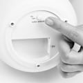Miniatyrbilde 2 av 5: 8-farget LED oppladbar bordlampe, hvit, trapesformet