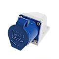 Miniatyrbillede 1 af 5: 1 stk. 32 Amp 3-polet industrielt strømstik 220v-250 Volt Vandtæt Ip44 2p+e 32a