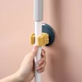Miniatyrbilde 5 av 5: 5-pakks veggmontert kosteskaftholder, selvklebende moppstativ, kost og støvbrett-oppheng