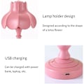 Miniatyrbilde 2 av 5: Macaron-farget liten bordlampe, studentsovesal, skrivebords-LED-nattlys, USB-oppladbar soveromsdekorasjon