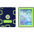 Pikkukuva 2 / 5: COPMOB Iskunkestävä kotelo Apple iPad 2/3/4:lle Iskunkestävä suojakotelo Silikoni Muovi Hybridi Kotelokansi Jalustalla, Sininen/Vihreä