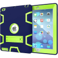 Miniatyrbild 4 av 5: COPMOB Stöttåligt Skal för Apple iPad 2/3/4 Stöttåligt Skyddande Skal Silikon Plast Hybrid Skal Skal med Stativ, Blå/Grön
