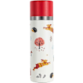 Miniatyrbild 3 av 5: Flask Vattenflaska Rostfritt Stål Flaska Metall 350ml Resmugg Varm Dryck Kopp Kaffe Mugg H8989 (350ml, Röd)