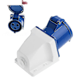 Miniatyrbillede 3 af 5: 1 stk. 32 Amp 3-polet industrielt strømstik 220v-250 Volt Vandtæt Ip44 2p+e 32a