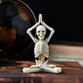 Miniatyrbillede 2 af 5: Mike Halloween Dekoration Yoga Skull Statuer, Små Kunsthåndværk i Harpiks, Skelet Karakteristisk Modellering Dekoration Ornamenter til Stuen, Soveværelset