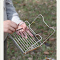 Miniatyrbild 5 av 8: Grillställ utomhus Mini Grill Grilltak Grill Machete Spis Utomhus Rostfritt Stål Spishållare