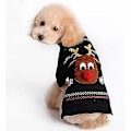 Miniatyrbillede 5 af 5: Hundesweatre, Hundevintersweater, Julemønstersweater, Vinterstrikket frakke, Kæledyrstøj, Fashi