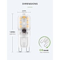 Miniatyrbillede 3 af 5: 2w G9 Varm Hvid 3000k, Led Pære, 25w Equivalent Halogen Pære, 230v Ac 200lm, 360 Bred Stråle, G9 Sockel Pakke Med 10 [Energiklasse A+]