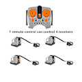 Miniatyrbillede 4 af 5: Til logo tekniske dele motor multi power funktioner værktøj servo tog model sæt byggeklodser høj kvalitet（25CM line）