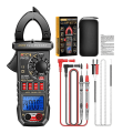 Miniatyrbild 1 av 5: Tångamperemeter Digital Multimeter Ström 4000räkningar Amperemeter Spänningstestare（Svart）