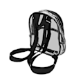 Miniatyrbillede 5 af 5: Transparent Rygsæk til Kvinder Mini Clear Bags Clear Rygsæk Mini Transparent Vandtæt 2 Lag Opbevaring Lynlås Design PVC Slidstærk Rygsæk fo