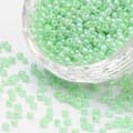Seed beads - Grön pastell - 3 mm - 40 gram