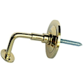 Miniatyrbillede 1 af 2: Stangstøtte - EDM - Poleret messing - 1 støtte - Gul farve - Holdbar