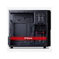 Miniatyrbillede 3 af 3: HIDITEC Q9 Pro PC cover - Sort micro ATX mikrotårn - 4 interne båse - 2 USB 3.0 porte