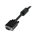 Miniatyrbillede 1 af 2: 10 m koaksialt VGA-kabel - HD15 til HD15 - M/M - 10 m koaksialt VGA-kabel til skærm med høj opløsning i sort - M/M - MXTMMHQ10M
