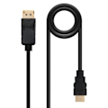 Pikkukuva 1 / 3: Nanokaapeli 10.15.4300. Kaapelin pituus: 0,5 m, Liitin 1: DisplayPort, Liitin 2: HDMI. Kestävän kehityksen sertifikaatit: RoHS.