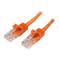 Miniatyrbillede 2 af 3: Cat5e UTP netværkskabel uden krog - STARTECH - 50 cm Orange - PoE kompatibel
