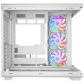 Miniatyrbillede 5 af 6: Mars Gaming MC-REV, Gaming Kabinet, Dobbelt hærdet glas, 3 omvendte ARGB-blæsere, Vertikal GPU, 360 mm køling, Hvid