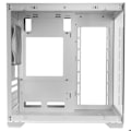 Miniatyrbillede 4 af 4: Mars Gaming MC-VIEW2, MicroATX kabinet, dobbelt hærdet glas, 1x FRGB 120mm ventilator, 240mm køling, dobbelt kammer, hvid