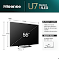 Miniatyrbillede 6 af 6: QLED TV - Hisense - 55U7NQ - 55 tommer - 4K UHD - Smart TV