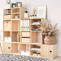 Pikkukuva 2 / 6: Kuutio 2x3 tablón de madera maza de pino Beige