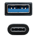 Pikkukuva 4 / 4: USB A - USB C - NANOCABLE - 10.01.4000 - 0,5 m - Musta - USB A ja C liittimet