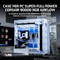 Pikkukuva 3 / 3: PC-kotelo - CORSAIR - 9000D RGB Airflow - Super-Tower - InfiniRail-järjestelmä - Optimoitu ilmankierto