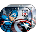 Miniatyrbild 1 av 5: Sidoverdrag - Tataway - Captain America - 44x35 cm - UV-skydd - Sugpropp