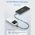 Pikkukuva 5 / 6: Langaton ulkoakku, USB-C, 2x USB, 2x USB, Micro-USB, PD22.5W, 10 000 mAh - Vention (FHKB0) - Musta