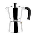 Miniatyrbillede 1 af 2: Italiensk kaffemaskine - MONIX - 3935007 - 6 kopper - Aluminium - Rustfrit stål - Grå Rostfritt stål