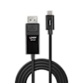 Pikkukuva 2 / 2: Kaapeli - liitäntä Lindy-oheislaitteelle - 43341 - USB Type C - DisplayPort 8K60 -sovitinkaapeli, 1 m