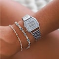 Pikkukuva 2 / 4: Kello - Casio - LA680WEA-7EF - Hopea - Kvartsi - Vintage nainen Silver